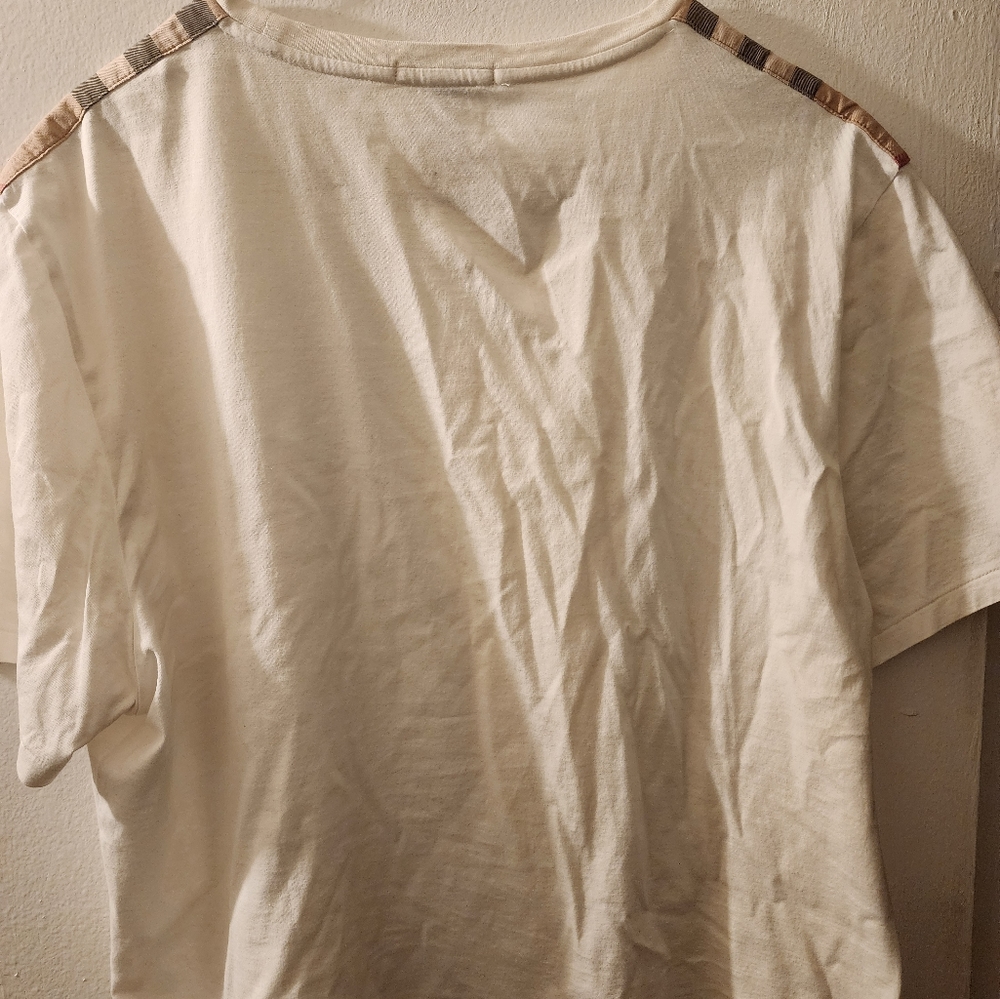 Burberry Brit Tshirt Large NWOT white